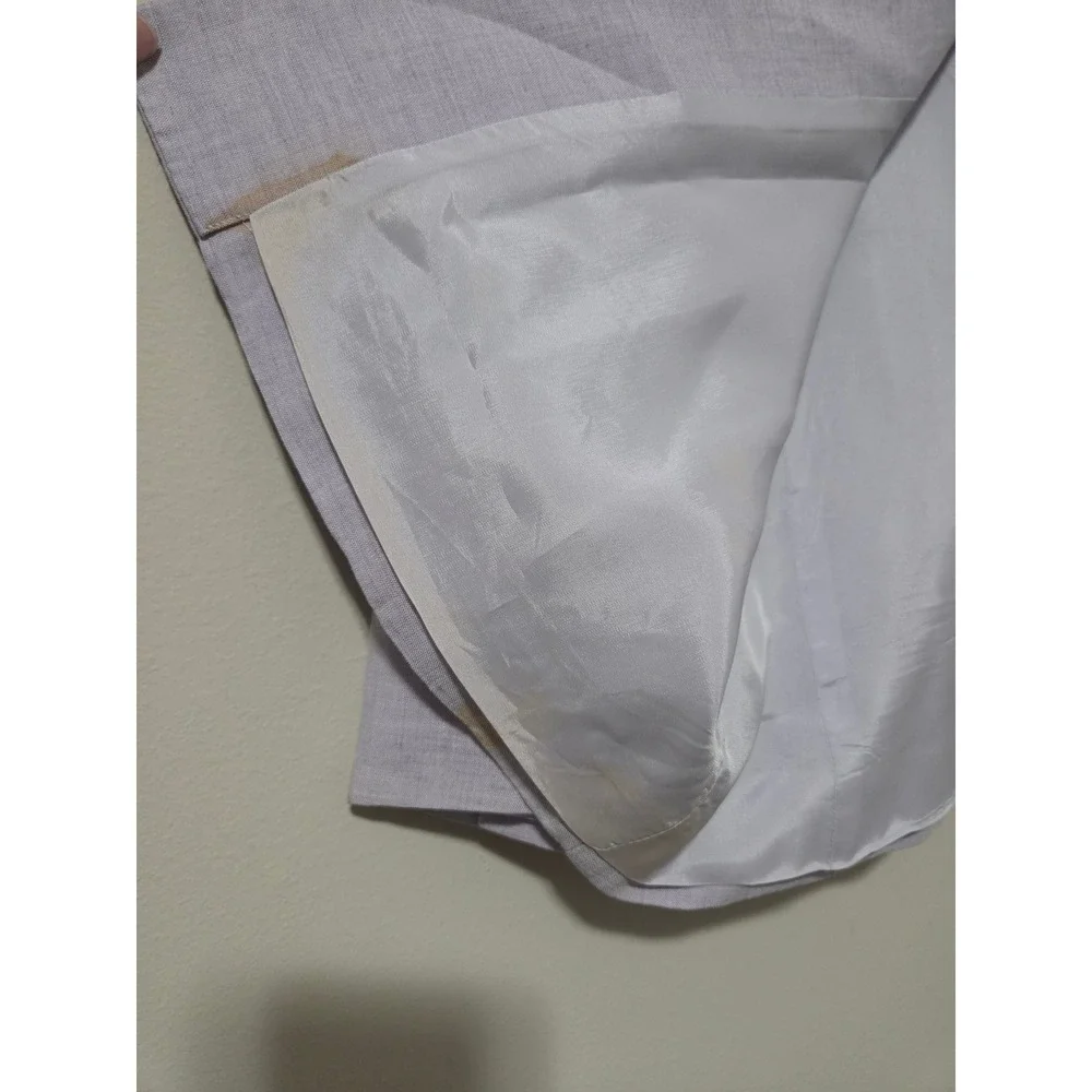 Ann Taylor‎ Loft Lavender Purple Linen Blend Single Button Blazer Jacket Size 8